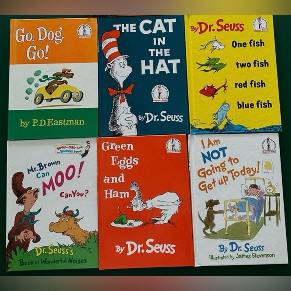 Set of 6 Dr. Suess Hardcover Books